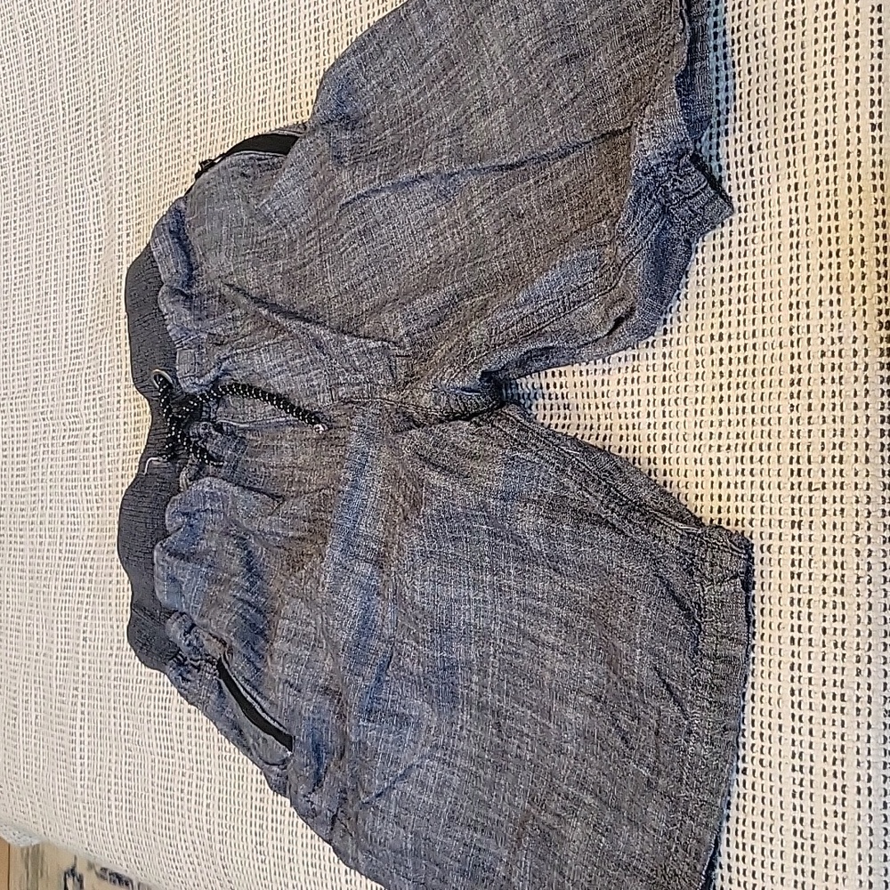 Univibe gray elastic waist shorts